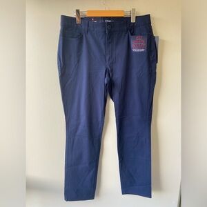Chaps navy stretch pants NWT
